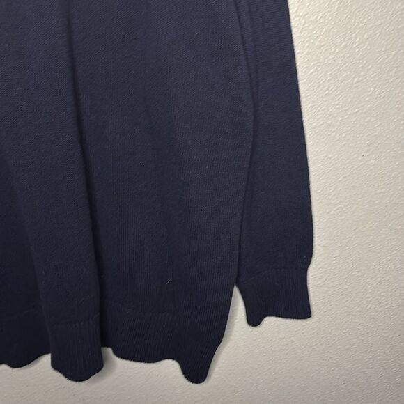 Coldwater Creek Blue Knit Sweater Peacock Crew Neck Size 1X - Picture 5 of 9
